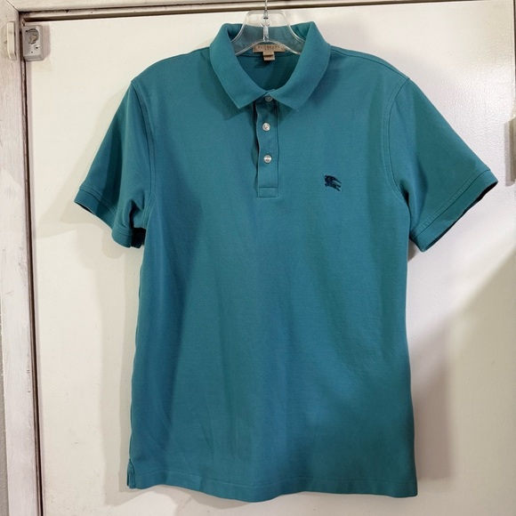 Burberry Teal Polo Shirt - Picture 1 of 10